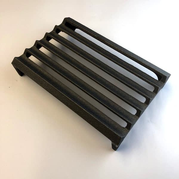 L6 Louvre Cast iron air brick 9x6 inch - bare metal